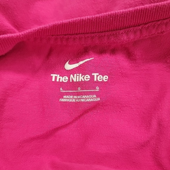 Nike The Nike Tee Womens Beach Party‎ Pink T-Shirt Size Large - Picture 3 of 3